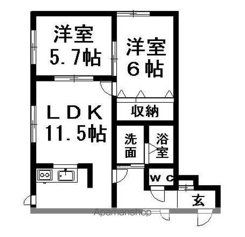 第4フジハイムの間取り写真