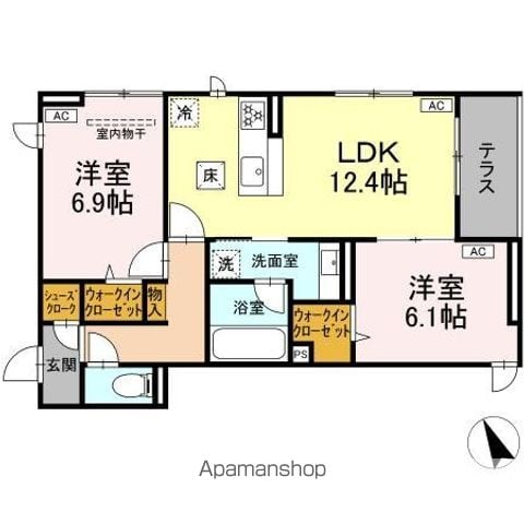 D PAINA 宿河原6 IIの間取り写真