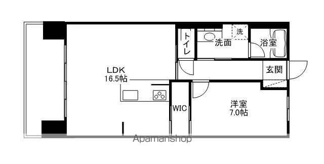 アルファステイツ大学病院通りの間取り写真
