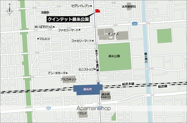 クインテット錦糸公園の周辺写真