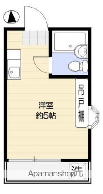 東京都杉並区井草２丁目[1R/14.81m2]の間取図
