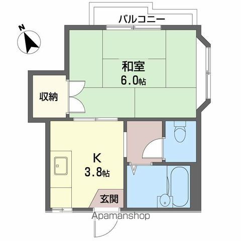 二幸コーポの間取り写真
