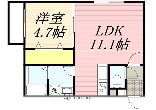 LUANA福住の間取り写真