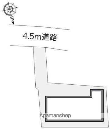 レオパレスなかむら[1K/24m2]の配置図
