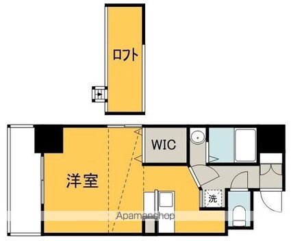 グランマーレ１７[1R/29.5m2]の間取図
