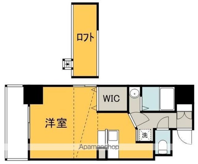 グランマーレ１７[1R/29.5m2]の間取図