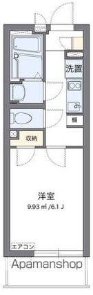 クレイノ西川口[1K/21.11m2]の間取図
