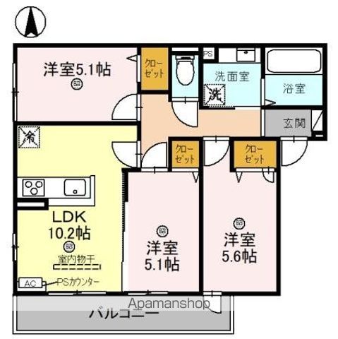 ラフィナスの間取り写真