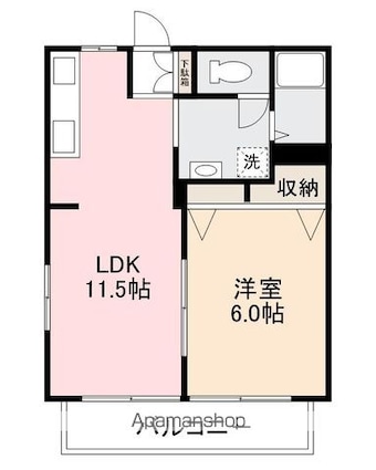 Ｓｈｉｎｙ　Ｖａｌｌｅｙ[1LDK/36.21m2]の間取図