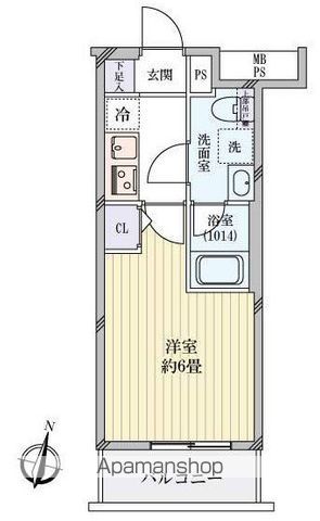 【中野区弥生町のマンションの間取り】