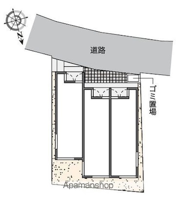 レオネクストドゥ　ファルコン[1K/26.56m2]の配置図