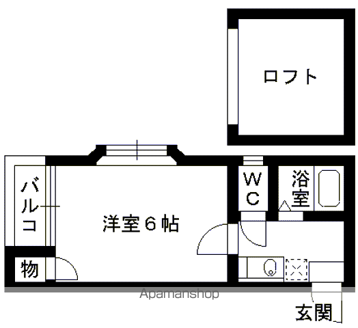 福岡市博多区吉塚のアパートの間取り