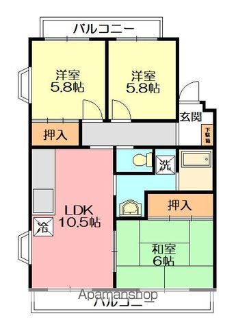 クレスト湘南の間取り写真