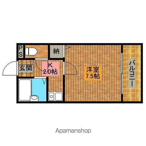 大阪市御堂筋線 なかもず駅 徒歩9分 4階建 築32年の間取り写真