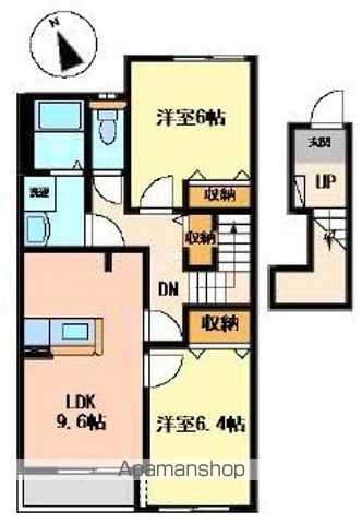 笠岡市 2階建 築17年の間取り写真