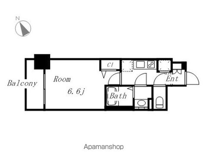 プレサンス千種アイル[1K/21.81m2]の間取図