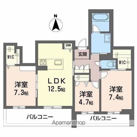 シャーメゾン大龍I棟の間取り写真