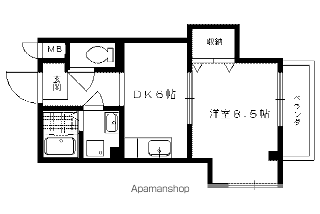ファースト岩倉の間取り写真