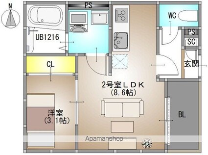 ＲＥＧＡＬＥＳＴ　Ｇｒａｃｅ　高柳[1LDK/30.06m2]の間取図