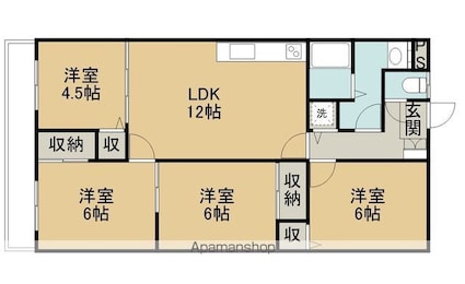 さくらマンション[4LDK/72.48m2]の間取図