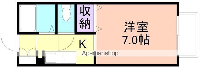 和歌山市狐島のアパートの間取り