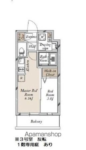 ＪＭＦレジデンス学芸大学[1DK/25.14m2]の間取図