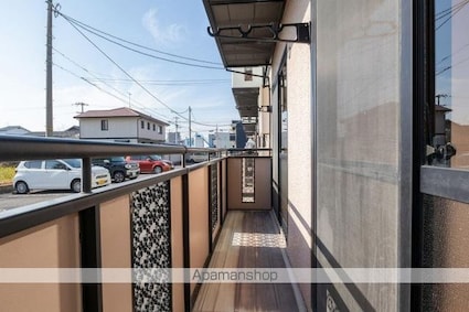 エステート松原Ｃ・Ｄ棟[3DK/53.73m2]のバルコニー