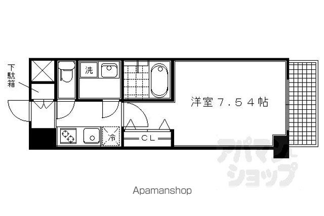 CREA二条城北の間取り写真