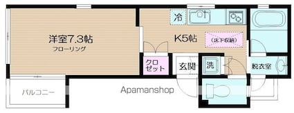 ＮＫーＳＫＩＰ[1R/27.62m2]の間取図