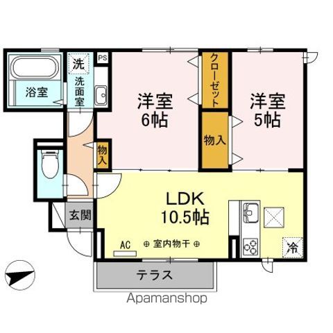 クレアンジュの間取り写真