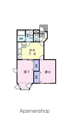 エクセル南江戸[2DK/46.06m2]の間取図