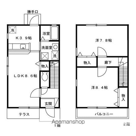 【ボヌール三原台の間取り】