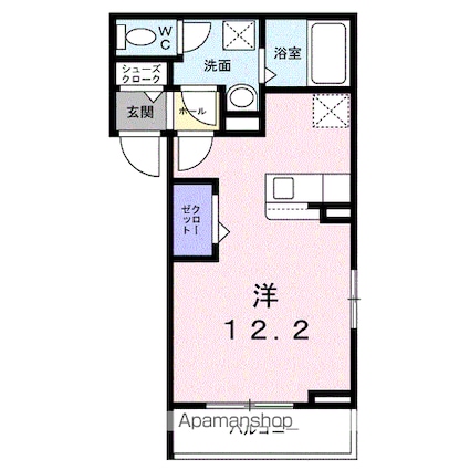 サンリット大町東[1R/30.83m2]の間取図