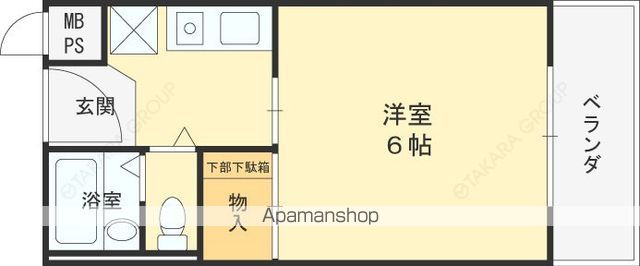 光栄ハイツ芥川の間取り写真