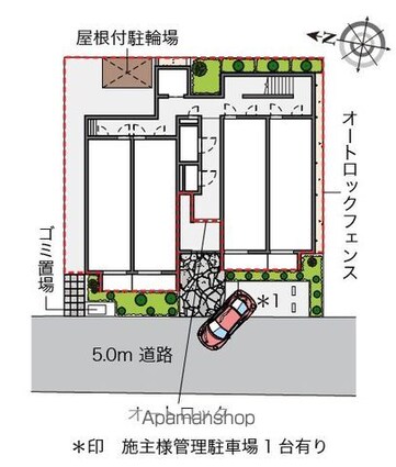 レオネクストアルバーロ原宿[1R/29.65m2]の配置図