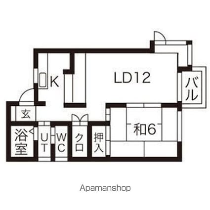 タウンハウスヨシダＡ[1LDK/43.48m2]の間取図