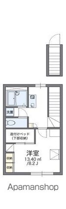 レオパレスサイカチ[1K/26.08m2]の間取図