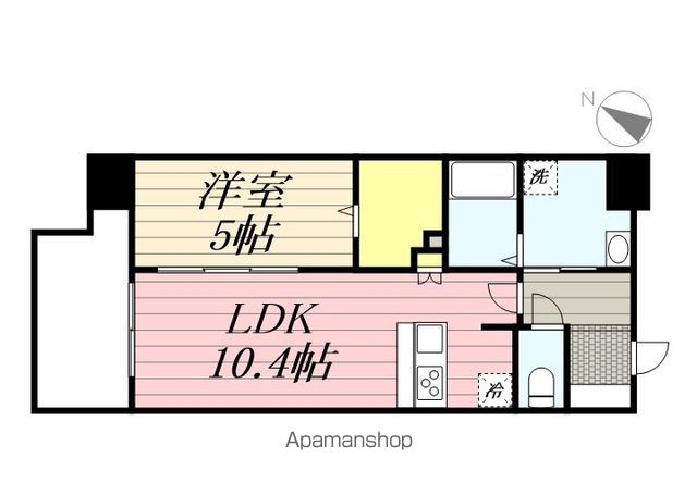 フラッツＧＥＮＫＡＩ　Ⅶ 702 ｜ 福岡県福岡市東区香椎駅前１丁目19-11（賃貸マンション1LDK・7階・40.05㎡） その2