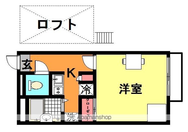 レオパレスみやびの間取り写真