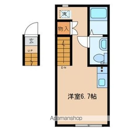 ＰＬＡＩＳＩＲ柴又（プレジールシバマタ）[1R/22.49m2]の間取図