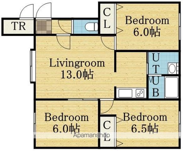 ルミエールあいの里の間取り写真