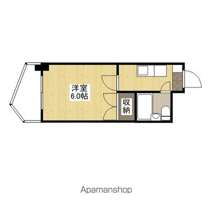 Ｋビル[1K/14.45m2]の間取図