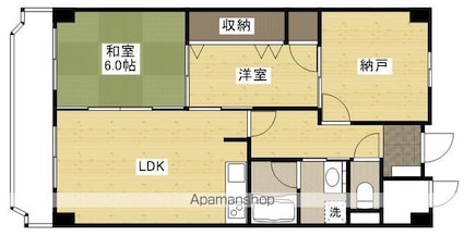 シャンボール加古町[2SLDK/62.64m2]の間取図
