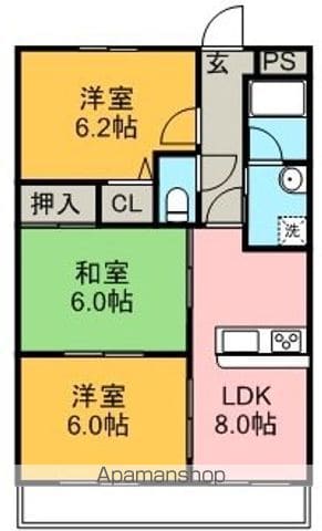 パティオ法華の間取り写真