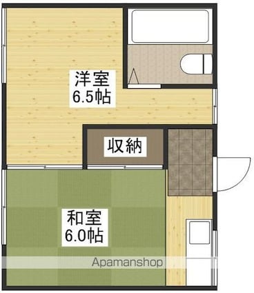 グリーンハイツ美の里[2K/30.5m2]の間取図