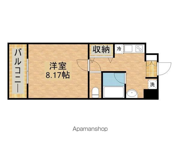 【立川市錦町のマンションの間取り】