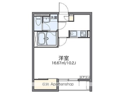 レオネクスト千世[1K/30.8m2]の間取図