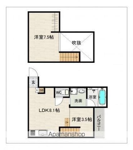 ＤＲＥＡＭＳＴＡＧＥ大橋ＬＥＮＮＯＮ（ルノン） 102 ｜ 福岡県福岡市南区大橋４丁目8-29（賃貸アパート1LDK・1階・38.14㎡） その3