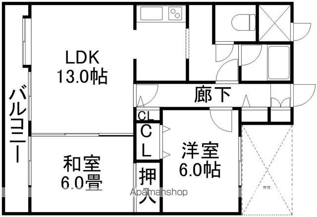 TOAマンションの間取り写真
