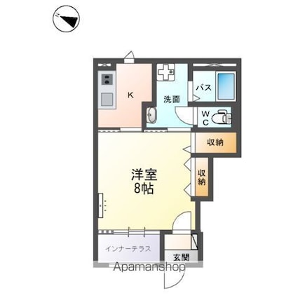 ＴＡＫＥーＧ（テイク　グラン）[1K/33.81m2]の間取図